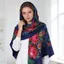 Khăn Vuông Nga Phong Cách Retro Ukraine, Babushka Mềm Mại Cho Phụ Nữ