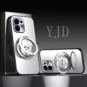 Ốp điện thoại cho Vivo IQOO Z11X Y51 Pro bao gồm 360° Chân đế có thể xoay được, Ốp điện thoại kim loại mờ và thiết kế chống sốc