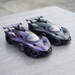 Diecast Xe Thể Thao Mô Hình Hợp Kim ABS Kéo Lại Âm Thanh Ánh Sáng Kéo Cửa Sưu Tập Quà Tặng Đồ Chơi