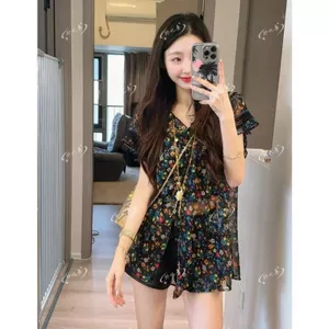 Áo sơ mi ren Dongdae hoa phong cách Hàn Quốc cho mùa hè giảm giá đặc biệt