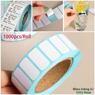 [Vận chuyển nhanh] GILDEDHOMIN 1000 cái / cuộn Nhãn dán nhiệt Giá siêu thị tiện lợi Nhãn gói thẻ trống