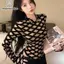 Jumpsuit tweed vintage kẻ sọc màu sắc tương phản, thời trang Y2K, dáng bodycon gợi cảm