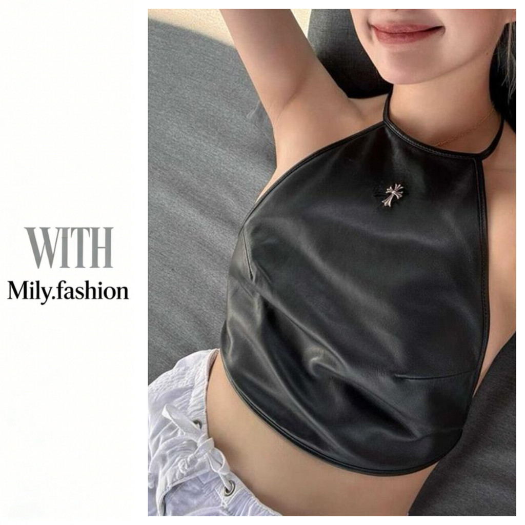 Milyfashion Pure Desire Cross Halter Cổ Dây Đeo chéo Sling Bụng Túi Slim-fit