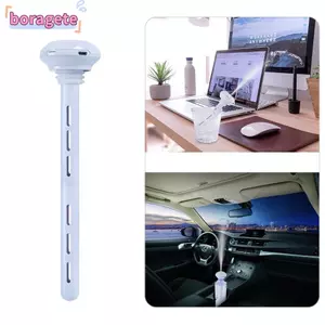Máy tạo độ ẩm không khí USB BORAGETE, Máy khuếch tán tinh dầu ánh sáng lãng mạn siêu âm, Đèn LED Anion ABS di động Máy lọc ô tô