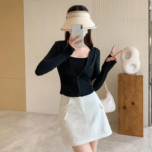 Áo khoác ngoài mỏng nữ, chống tia cực tím, tiện lợi cho giải trí hàng ngày trong mùa hè