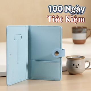 Có Thể Tái Sử Dụng 100 Phong Bì Tiết Kiệm Chất Kết Dính Da PU Thử Thách Tiền Người Lập Kế Hoạch Sách Mục Tiêu Ngân Sách