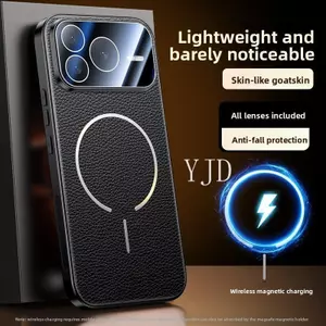 YJD Ốp Lưng Cho Honor Power2 Da Sang Trọng Nhẹ Và Mỏng PC Backboard Từ Tính Thu Hút Chống Rơi Vỏ Điện Thoại