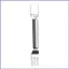 Dụng cụ cắt dưa hấu bằng thép không gỉ Tiện ích nhà bếp di động Dụng cụ cắt nĩa dưa hấu cho nhà bếp Ngoài trời mueadsyvn