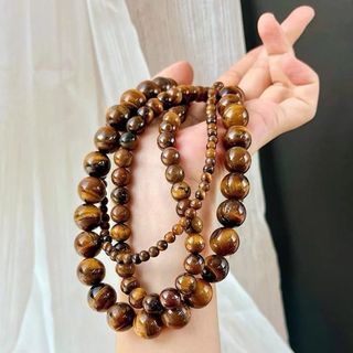 [N1197] Vòng Cổ, Dây Chuyền Đá Mắt Hổ Tự Nhiên Nhiều Size Li Sang Trọng Cho Nữ - DAISYN