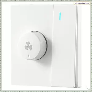 Quạt trần Quạt điện Bộ điều chỉnh tốc độ vô cấp 86 Loại 1Gang Switch Bảng điều khiển 300W TRẮNG