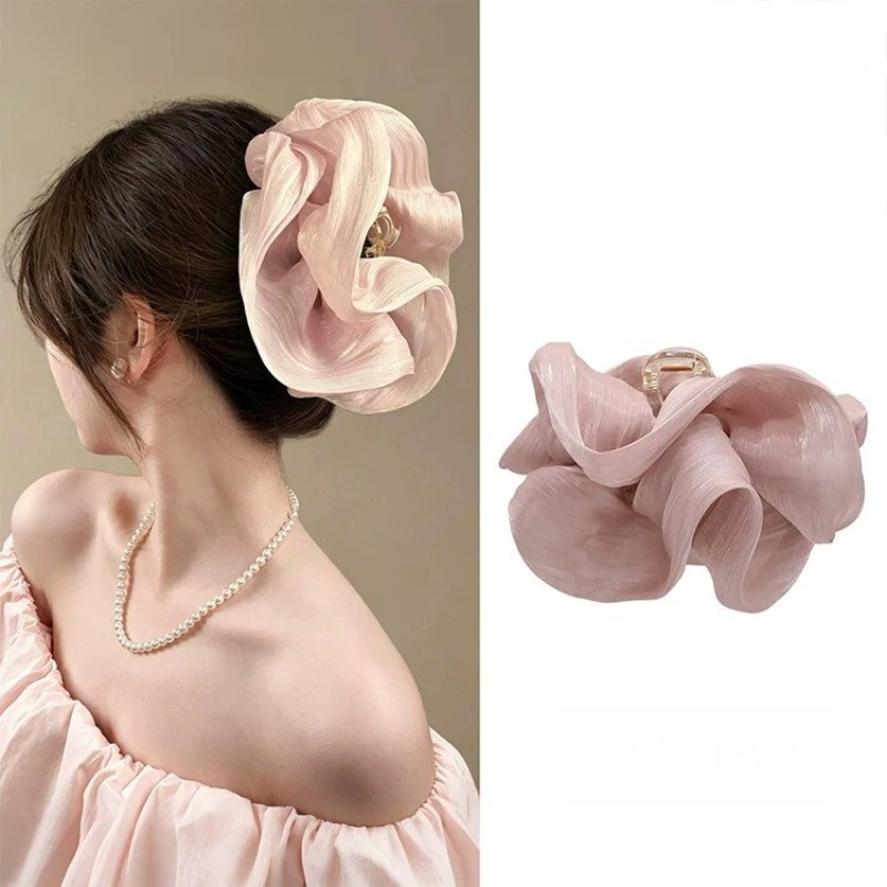 Hàn Quốc Voan Hàn Quốc Phù Hợp Với Tóc Thời Trang Người Phụ Nữ Đám Mây Phong Cách Mới Kẹp Tóc