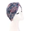 Khăn Hijab IFANIN, Mũ Turban in hoa thoáng khí cho nữ, Mũ rụng tóc đàn hồi cổ điển Châu Phi Chemo Mũ Ả Rập