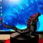 Phong cách mới Vua quái vật Lava Red Lotus Godzilla Đồ chơi cao su mềm Mô hình phim Trang trí quà tặng cậu bé