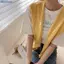 Bluelover Hàn Quốc Khăn Choàng Dệt Kim Mùa Hè Điều Hòa Không Khí Cổ Giả Ne Bảo Vệ Đan Mỏng Thắt Nút Mũi Đeo Vai Khăn Cho Nữ Mới