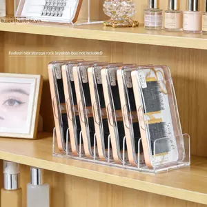 TRTR Nối Mi Tiếp Liệu Tổ Chức Lông Mi Giả Hộp Bảo Quản Lash Phụ Kiện Ốp Lưng Trưng Bày Đứng Phấn Trang Điểm Blusher Ra VN