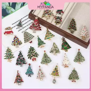 MYPANDA Pha Lê Cây Giáng Sinh Thổ Cẩm Dành Cho Nữ Unisex Chân Cây Nhiều Màu Có Sẵn Phụ Kiện Tiệc Ngày Lễ Quà Tặng.