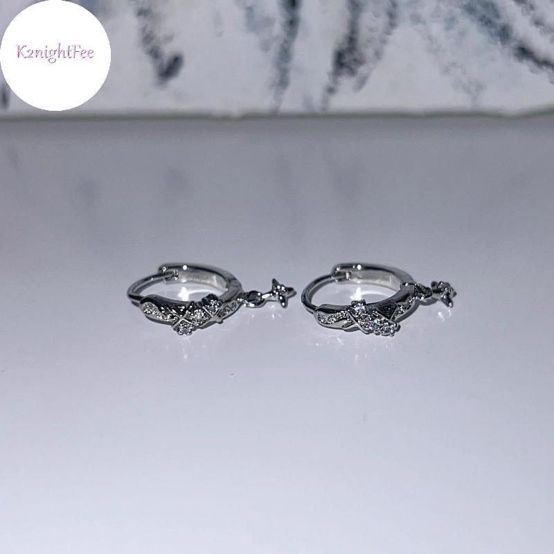 K2nightFee Nữ Hình Học Vòng Bông Tai Có Zircon Tai Bule Trang Sức Hiện Đại Cho Sinh Nhật Và Ngày Lễ VN