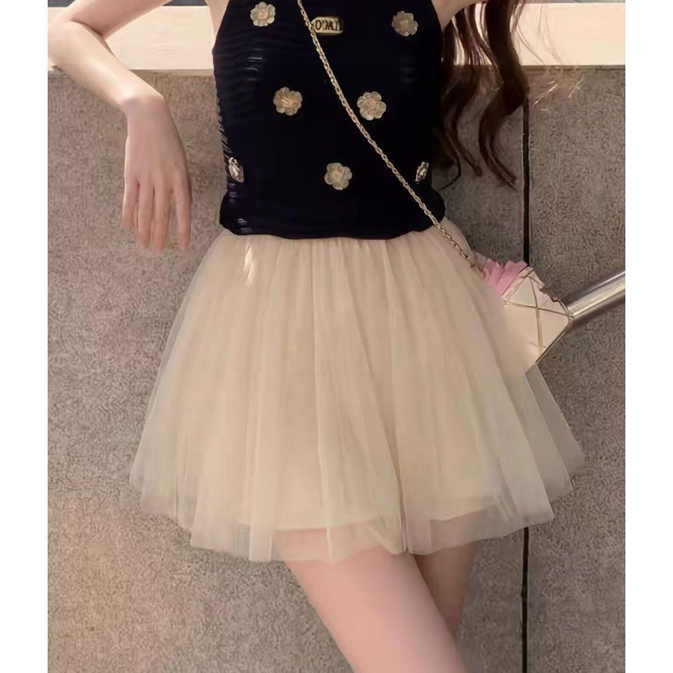 [Giảm giá 50%] Váy Pettiskirt mùa xuân hè 2026 Váy chữ a dành cho nữ cạp cao ôm hơn Váy xếp li mỏng hơn Nhìn ngắn phù hợp
