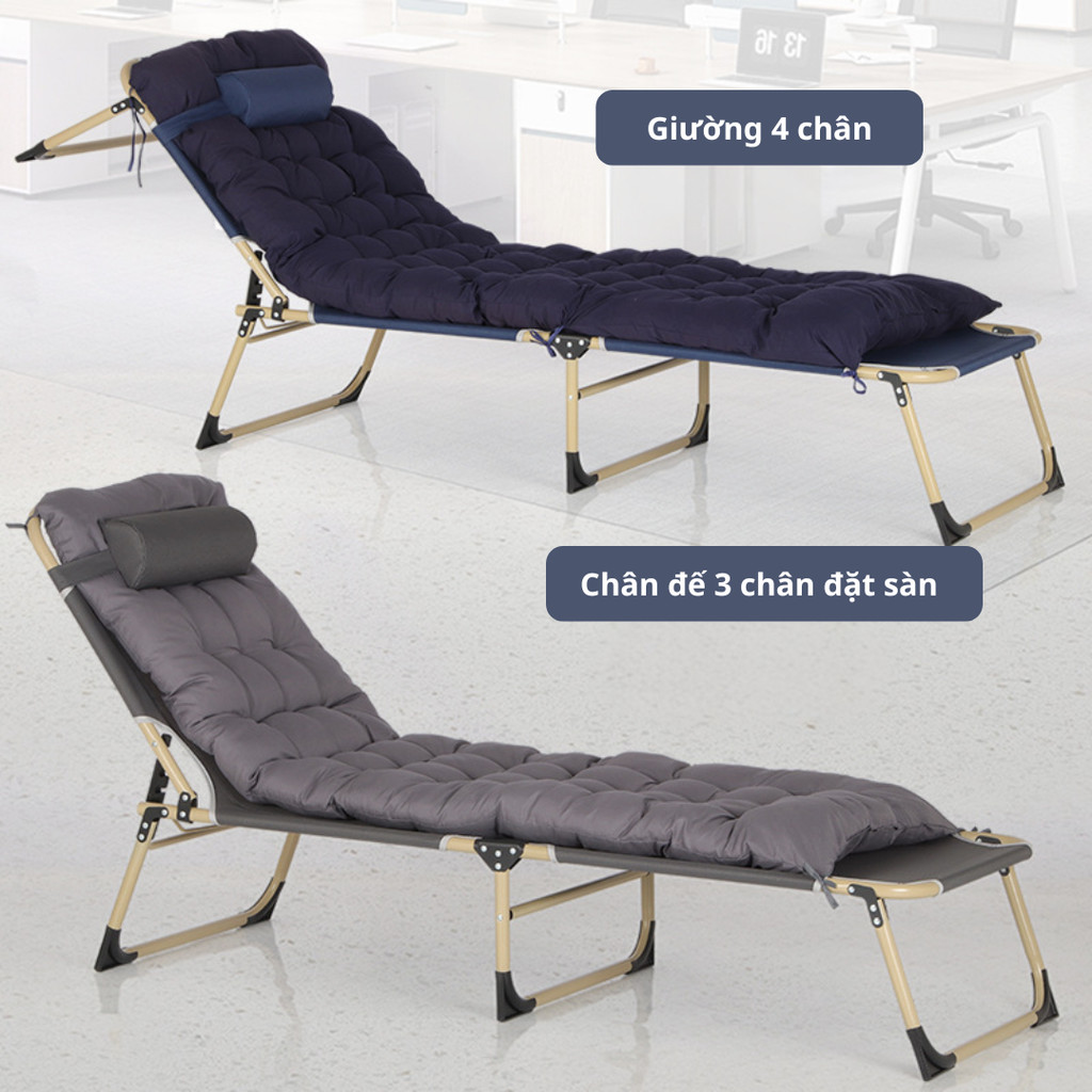 Giường ngủ trưa cá nhân gấp gọn – giường văn phòng, giường dã chiến, giường gấp 3 khúc đa năng