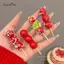 AqToCna Kẹp Tóc Dễ Thương Sáng Tạo Mô Phỏng Thực Phẩm Kẹp Tóc Phụ Kiện Tóc Hawthorn Candied Haws Kẹp Bên Trái Cây Ngộ nghĩnh Mũ Cho Nữ AqToCna