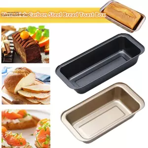 TRTR 1 Cái Hình Chữ Nhật Nướng Bánh Mì Chảo Thép Carbon Vàng Nonsti Loaf Chảo Nướng Bánh Tự Chế Bánh Mì Nướng Brownies VN