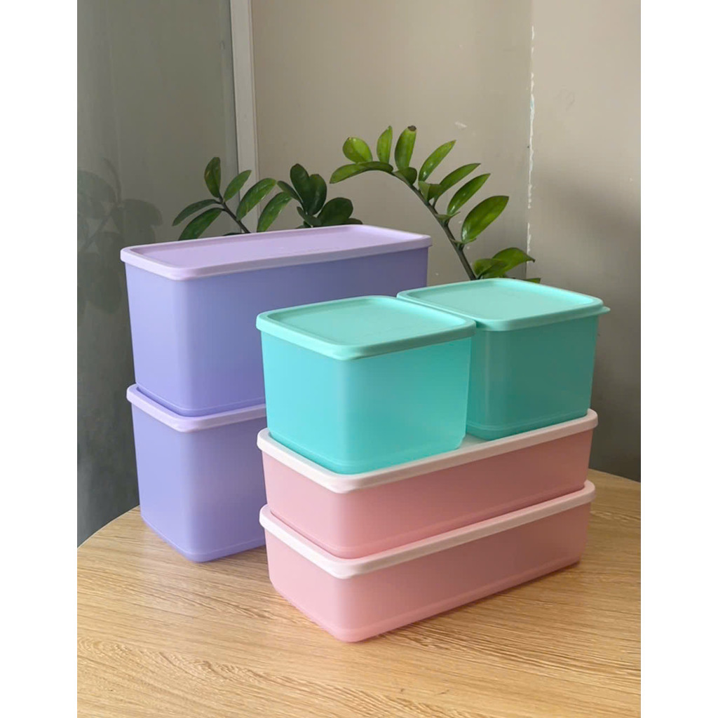 Hộp Trữ Mát Tupperware Bộ 6 Hộp ( 2h 1L + 2h 1.4L + 2h 3.1L) Cubix  - Chính Hãng Tup Việt - Tươi Mát