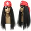 Cướp Biển Tóc Giả Nam Nữ Trang Phục Đen Xoăn Tóc cosplay Captain Caribbean Jack Mũ Cướp Biển 260504