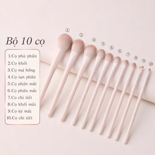 Sonbeauty Bộ 5,7,10,13 Cọ Hồng Đào Trang Điểm Phấn Mắt Blush , Lông cọ mềm mại , đầy đủ , tiện dụng.