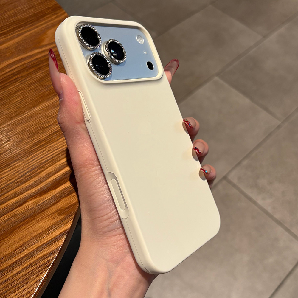 Ốp điện thoại Silicon lỏng màu xanh huỳnh quang cho iPhone 17 Pro Max 17 Air 16 Plus 15 14 13 12 11 Vỏ bảo vệ chống sốc