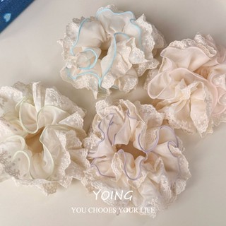 Yoing / Phong Cách Mới Phong Cách Hàn Quốc Cao Cấp Cảm Giác Tính Khí Phù Hợp Với Dây Buộc Tóc Ren Hoa Ngọt Ngào