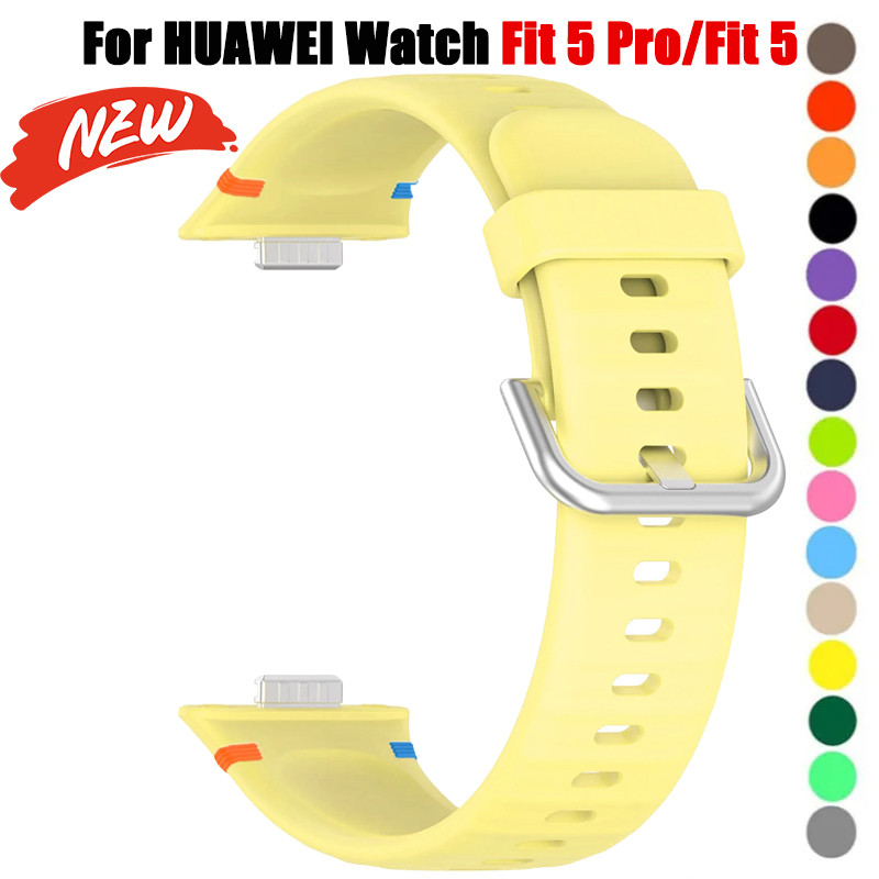 Dây đeo silicon thay thế mềm cho Huawei Watch Fit 5 Pro / Fit 5 / Fit 4 Pro / Fit 4 / Fit 3