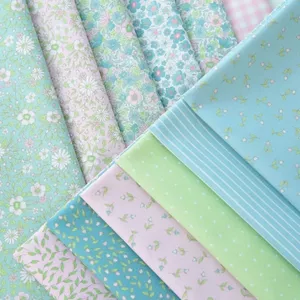 Mùa Hè Nguyên Chất Cotton 40 Đếm Trơn Dệt Vải Tươi Hoa Handmade Quần Áo Quilt Cotton Quần Áo Cotton Thân Thiện Với Da Trẻ Em Vải 5.5