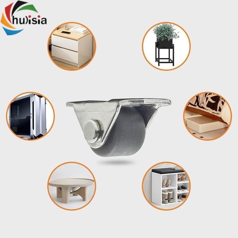 4 Mini Cố Định Caster Im Lặng Chống Mài Mòn Cao Cấp Trượt Ròng Rọc Bánh Xe Nhỏ Castor Cho Bàn Làm Việc Sàn Gỗ Cứng Kệ
