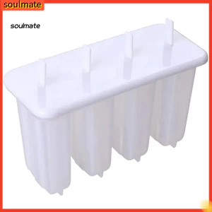 Linh hồn| Khuôn làm đá Pop Khuôn làm đá Pop cho trẻ mới biết đi Khuôn làm đá Pop có nắp – Máy làm kem tự làm cho trẻ em cấp thực phẩm Dễ dàng giải phóng Đồ ăn mùa hè vui nhộn chống rò rỉ cho gia đình