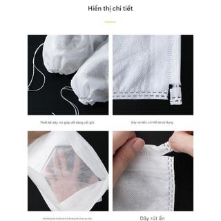 Bộ 20 Túi Vải Không Dệt Chống Bụi Bảo Vệ Giày Dép - Túi Đựng Giày Du Lịch 32x44 Có Dây Rút Tiện Lợi Và Dễ Vệ Sinh