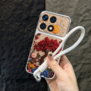 Ốp Lưng Cho poco x6 F6 M6 F7 M7 F8 PRO 4G redmi 13c 5g F8 ULTRA 5G Vỏ Điện Thoại Vỏ Mềm Chống Sốc Thẩm Mỹ Cây Dễ Thương Có Dây Buộc Cho Bé Gái TBDTHS1