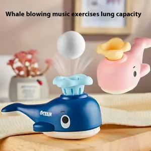 HFSHY Cá Voi Nổi Bóng Đồ Chơi Có Còi Bóng Thổi Nổi Ống Thổi Bóng Hai Trong Một Cảm Giác Kỹ Năng Vận Động Tinh Tế Đồ Chơi Giáo Dục VN