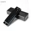 Guansfs Cấu trúc hợp kim kẽm đen nhẹ 10 lỗ Harmonica Kích thước nhỏ gọn để biểu diễn và luyện tập