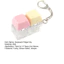 < Pluscloth > Đồ chơi Fidget bàn phím im lặng có đèn Led – Nút móc khóa giảm căng thẳng Đồ chơi giải nén ngón tay cho người lớn Hoàn hảo cho bàn thư giãn văn phòng và du lịch
