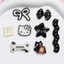 Set Charm Hello Kitty Đen Trắng 🖤 Mix Mèo Đen Puppy Nơ Chấm Bi Sao Cute Phong Cách Dark Kawaii Hàn Quốc✨