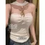 Pure Desire Kim Loại Dây Áo Vest Hot Girl Slim-fit Pháp Tính Khí Ống Top Không Tay Top Gợi Cảm Mỏng Hơn Nhìn Thoáng Khí Thiết Kế Niche