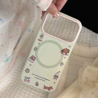 [Sheren] Ốp Điện Thoại Xanh Tươi Thích Hợp Cho i17 16 15 14 13 12 11 pro max Vỏ Bảo Vệ Chống Sốc