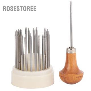 Rosestoree Salmue 23 Bộ Trang Sức Graver Dụng Cụ Kim Loại Chiếu Trúc Hạt Hạt Bộ Dụng Cụ Kim Cương Hạt Đá Thiết Lập Máy Khắc Để Làm Việc