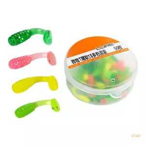 50 Mồi Câu Cá Mềm Mái Chèo Đuôi và Swimbaits Nhân Tạo