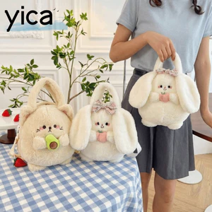 Túi Đeo Ngang YICA, Túi Đeo Vai Thỏ Hoạt Hình Dung Tích Lớn, Thời Trang Mềm Mại Mềm Mại Nhẹ Sang Trọng Túi Xách Nữ Cô Gái Phụ Kiện