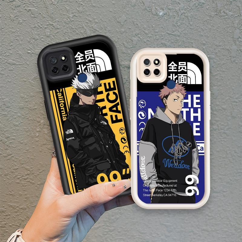 Ốp Lưng Cho Realme C12 C25 C25S C21Y C25Y C15 Narzo 30A Narzo 20 Vỏ Điện Thoại Mềm Silicon Hoạt Hình TPU Jujutsu Kaisen Anime Mặt Sau Chống Sốc Mắt Thiên Thần