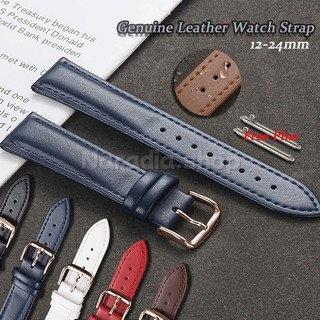 Phát Hành Nhanh 12-24mm Full Size Da Thật Chính Hãng Dây Đeo Đồng Hồ Cho Doanh Nghiệp Rosegold Pin Khóa Dây Đeo Đồng Hồ Nam Nữ Vòng Tay Thay Thế