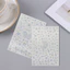 【Roshy】Hình dán mắt hình yêu tinh giọt nước mắt kim cương lấp lánh phụ kiện chụp ảnh hình dán mặt. đá quý Giáng sinh