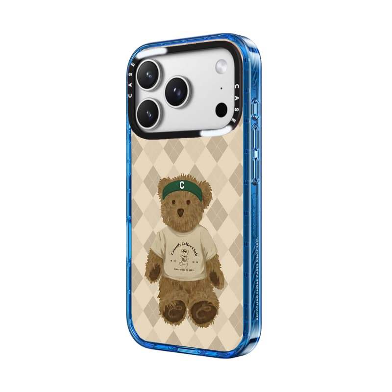 CASECASE X Sip & Serve Bear Case Black / Sky Blue / Pink Fizz Candy Collection Color Clear Hard Hard Magnet Impact Case cho Apple IPhone 13 14 15 16 17Pro Max Plus Có Hộp