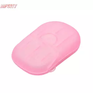HFSHY 1 Hộp Du Lịch Xà Phòng Di Động Giấy Rửa Tay Tắm Lát Tấm Thơm Tạo Bọt VN